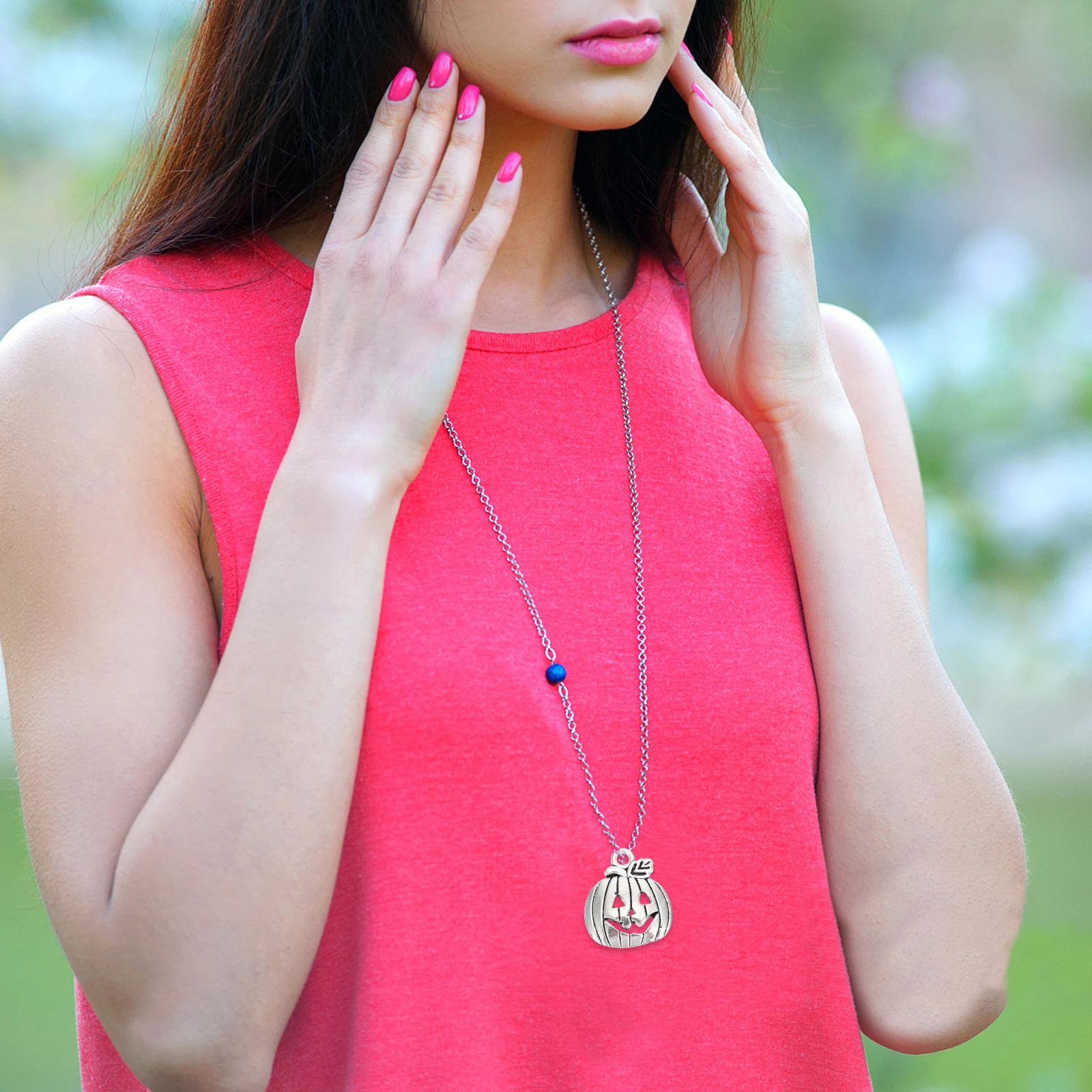 

100Pcs Alloy Pumpkin Pendant Charms Halloween Jewelry DIY Necklace Earring Craft Supplies Decorative Accessories