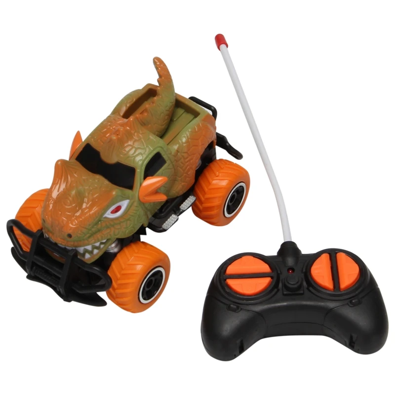 Dinosaur Toys Car RC Turck For 3-7 Years Old, 4-Channel Remote Control Car For Kids, 1/43 Scale RC Car Birthday Gifts