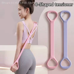 Yoga Fitness Elastic Rope Silicone Resistance Band For Arm Back Shoulder Exercise Gym Sports Straps Exercise Room