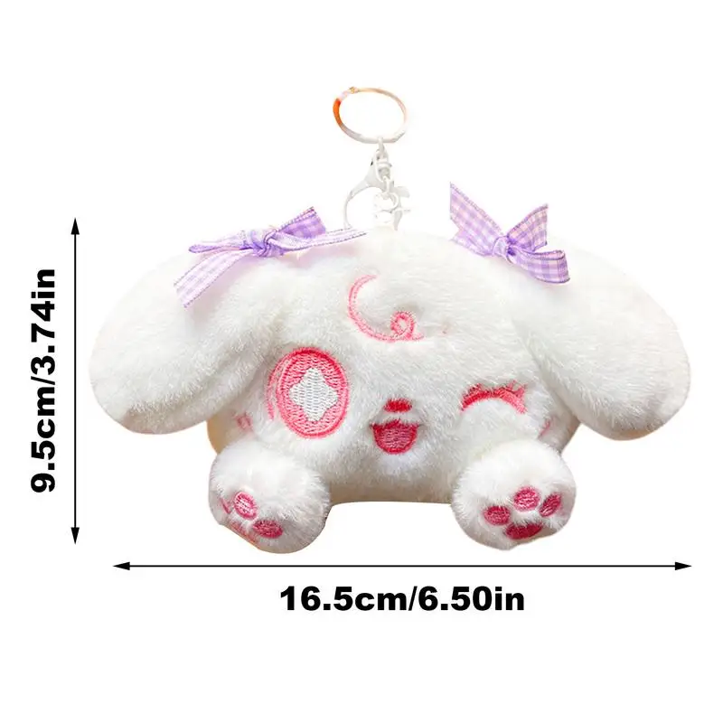 Peluche borsa stella scintillio PreCure Kawaii portachiavi Anime cane dalle orecchie lunghe carino adorabile farcito per chiavi borse zaini bambini