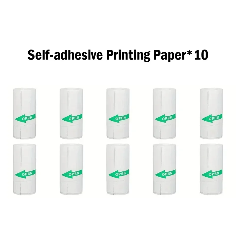 Mini Photo Printer Paper Rolls Thermal Paper 57*25MM White Color Gift DIY Sticker Label Receipt Bill Self-adhesive Paper
