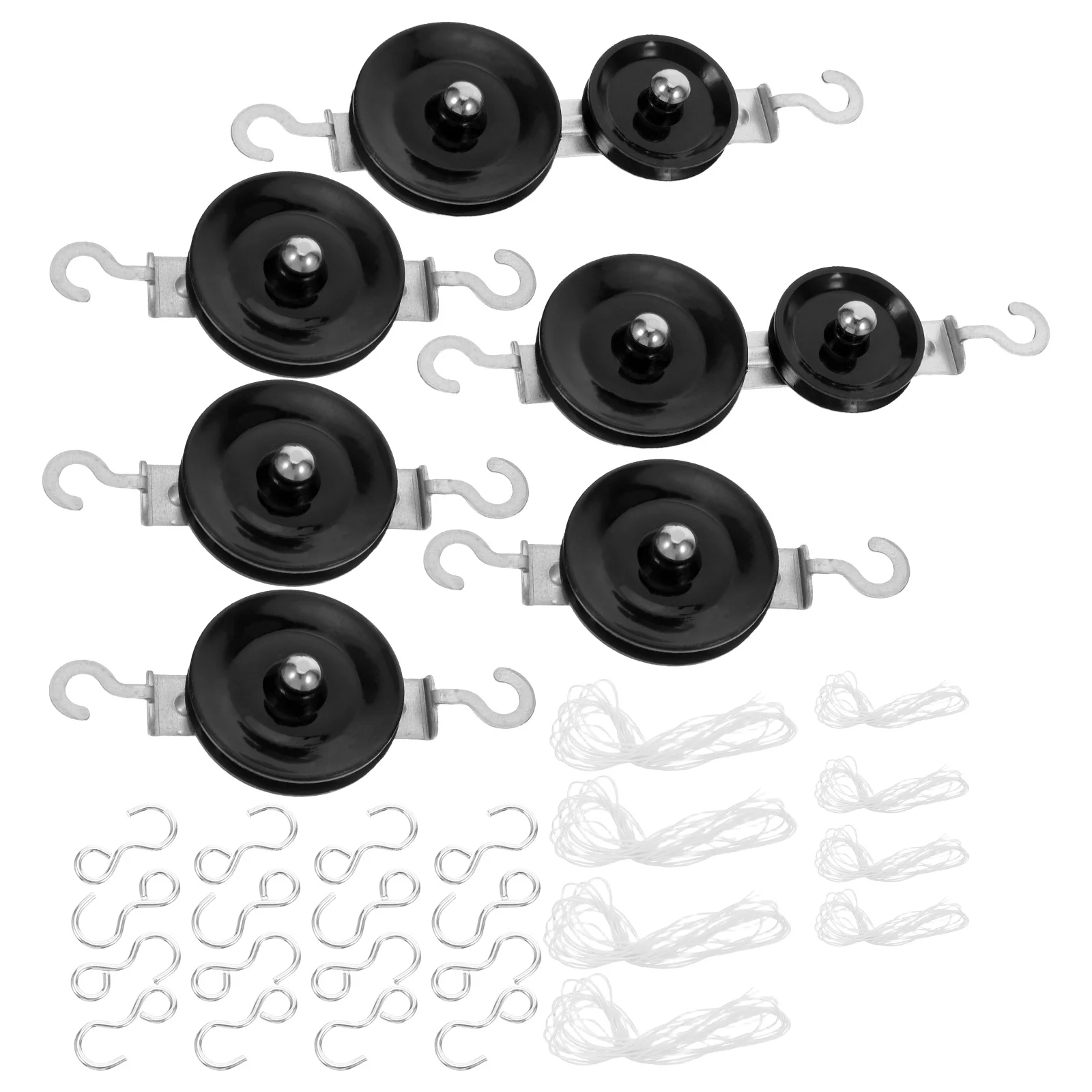 1 set 1 Set Laboratory Single Double Pulley Physics Education Tool Easy Assembly Sturdy Pulley Wheel Kit For Classroom Science