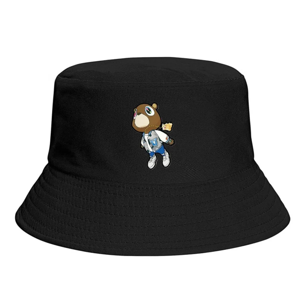 Kanye west graduation UnisexPersonality Bucket Hats Fishermen Caps Outdoor Casual Cap Sunscreen Hat