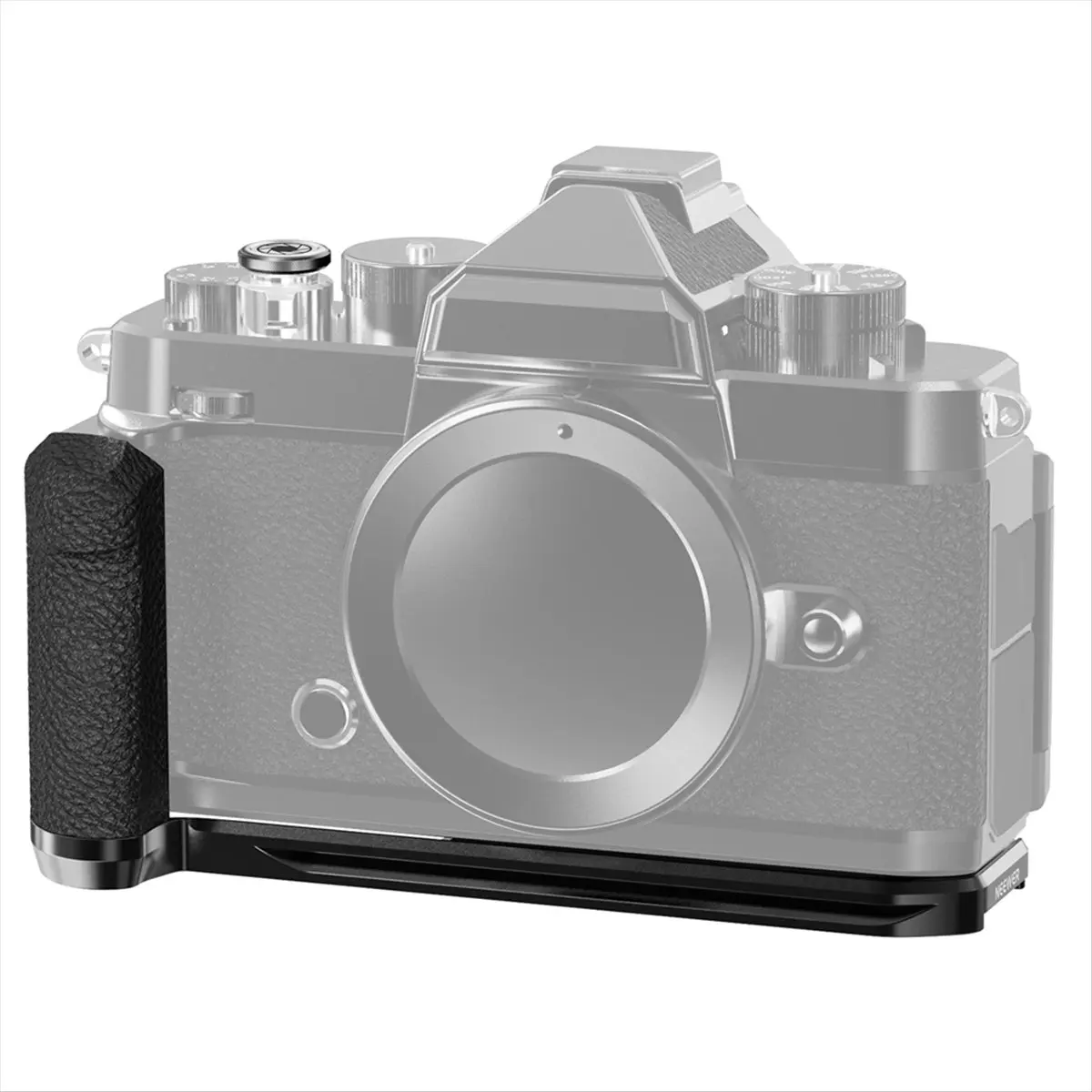 abpo-レトロなフォームフィット用ハンドグリップ-l字型レザーグリップ-内蔵ハンドル付き薄型カメラマウントベースプレート