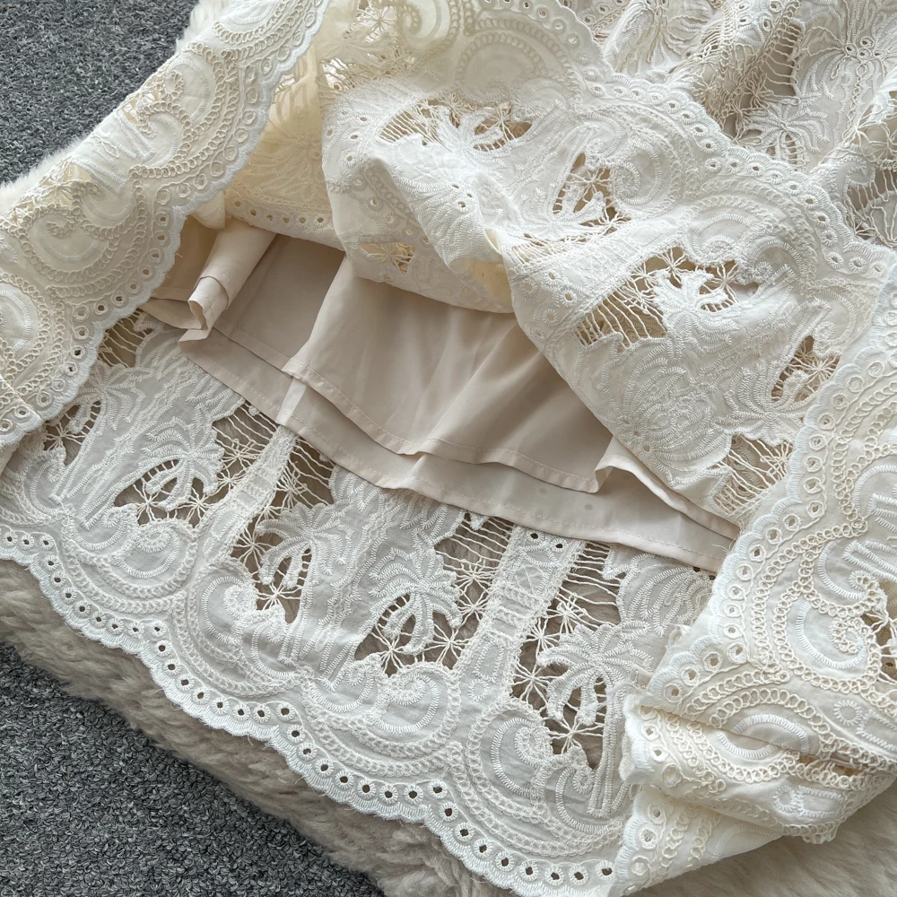 ชุดเดรสแขนสั้นสไตล์วินเทจเก๋ไก๋  ชุดเดรสแฟชั่นเกาหลีสไตล์นางฟ้า  เสื้อผ้าผู้หญิง