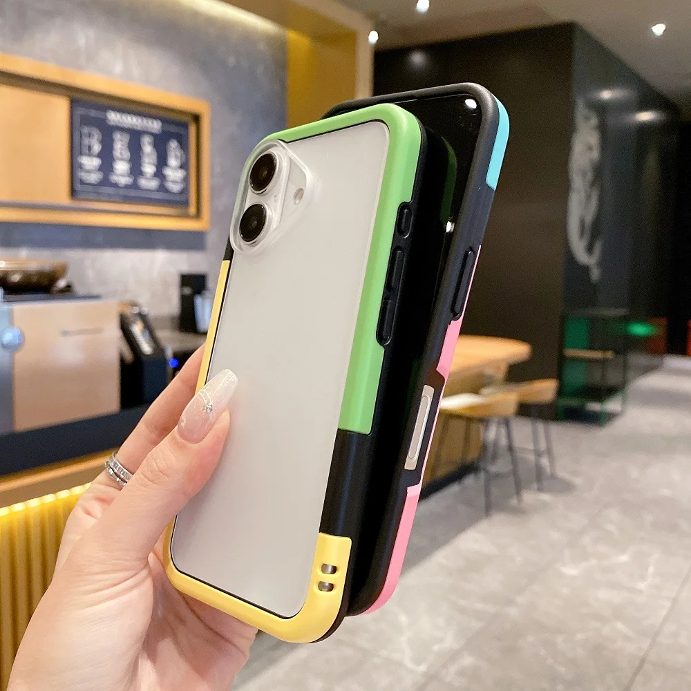 마그네틱 휴대폰 케이스용 탈착식 백보드, 아이폰 16, 15, 14, 13, 12 프로 맥스 플러스, XR 무선 충전, 소프트 테두리 보호