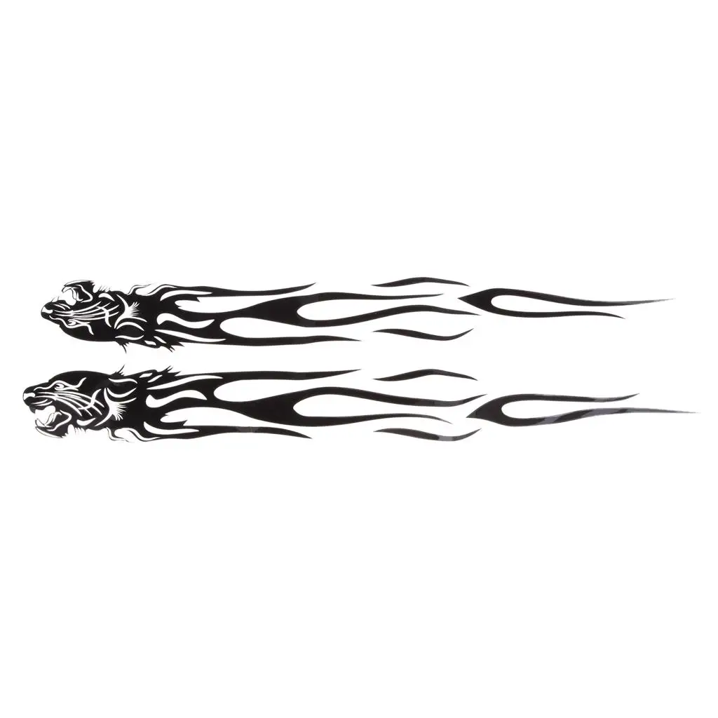Flame Skull Graphic Sticker Removable Vinyl Decal for Custom Motorcycle Accessory and Spare Parts