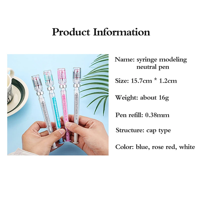 1Pc Creative Modelling Neutral Pen Gel Signature Pens Students Nurse Gift Black Water Kawaii Student Stationery