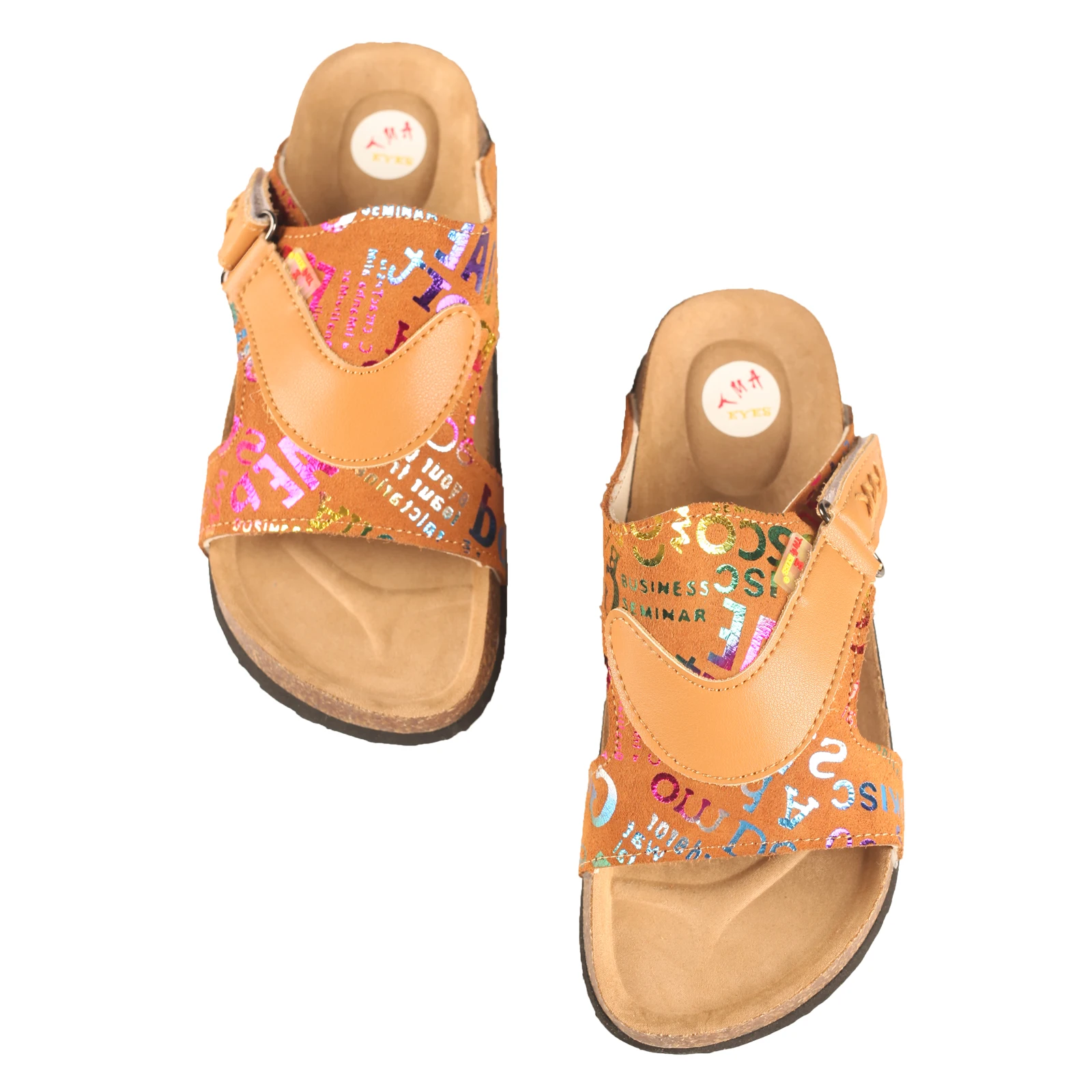 TMA EYES Sommer Patchwork Home-Style Weiche Sohle Bequeme Lässige Damen-Slipper mit Dicker Sohle – Detail 4