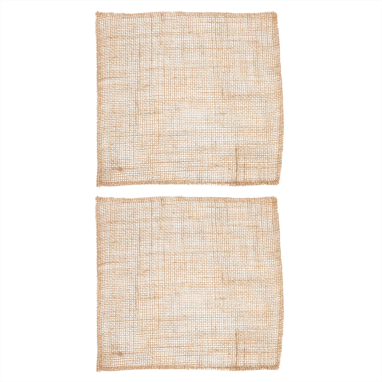 2Pcs Natural Linen Wedding Placemats Set Table Linens for Bridal Shower Banquet Centerpiece Elegant Dining Room Decoration