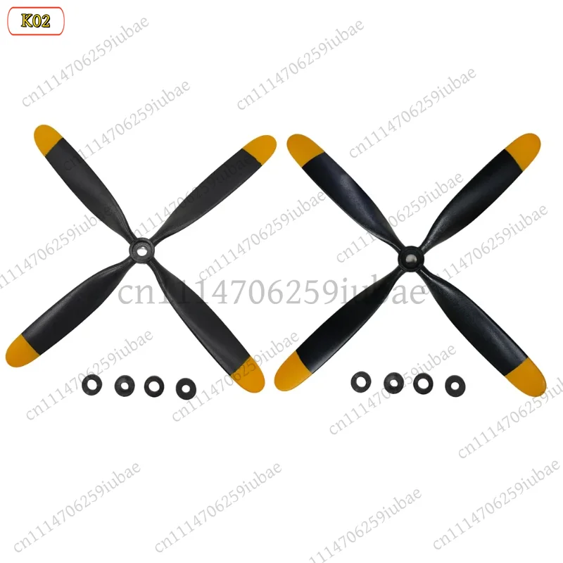RC Airplane Propeller 10.5x8 4-Blade CW & CCW, Replacement Parts for Fixed Wing