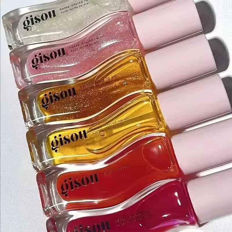 New Gisou Honey Hair Oil 20ml Essence Lip Oil Lipstick Moisturizing Reduce Lip Lines Liquid Exfoliating Gloss Makeup Lips Care