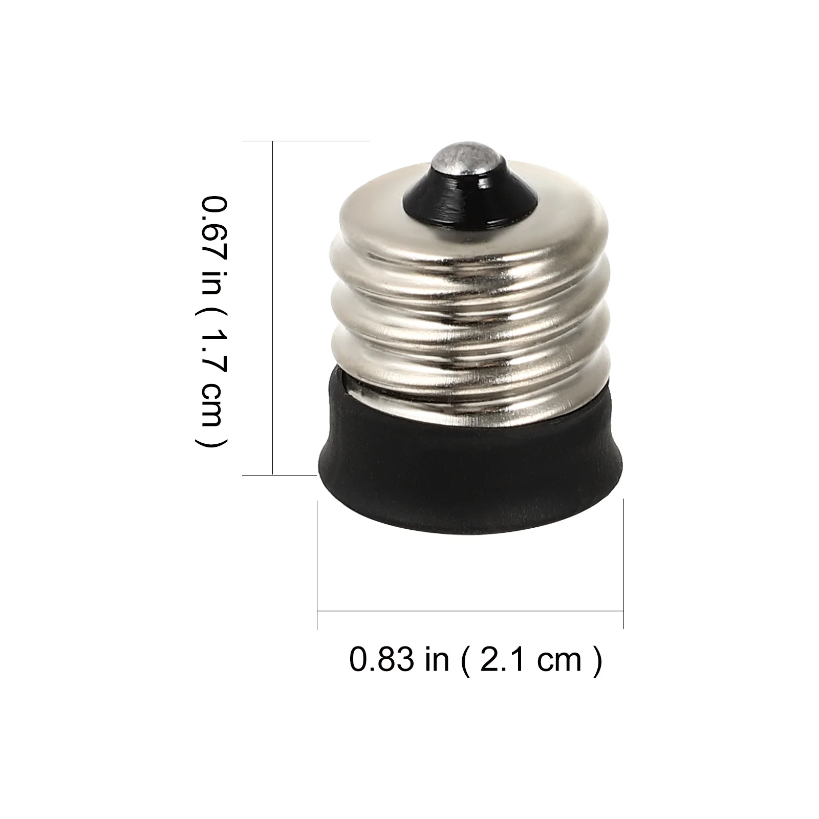 5 قطعة E17 إلى E14 قاعدة مصابيح محول دائم العملي أداء ممتاز E17 إلى E14 قاعدة محول محول مصباح #3