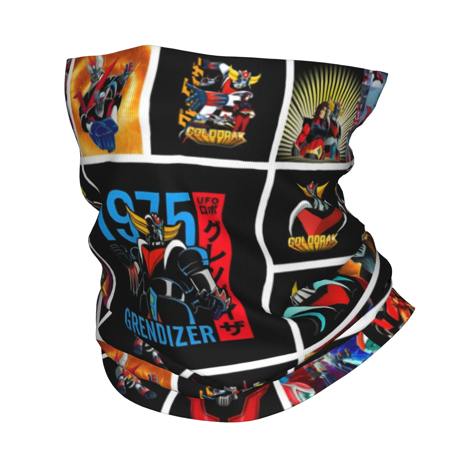 Goldorak Grendizer Goldrake UFO Robot Bandana Neck Gaiter Windproof Face Scarf Cover Mechanical Warrior  Headband Tube Balaclava