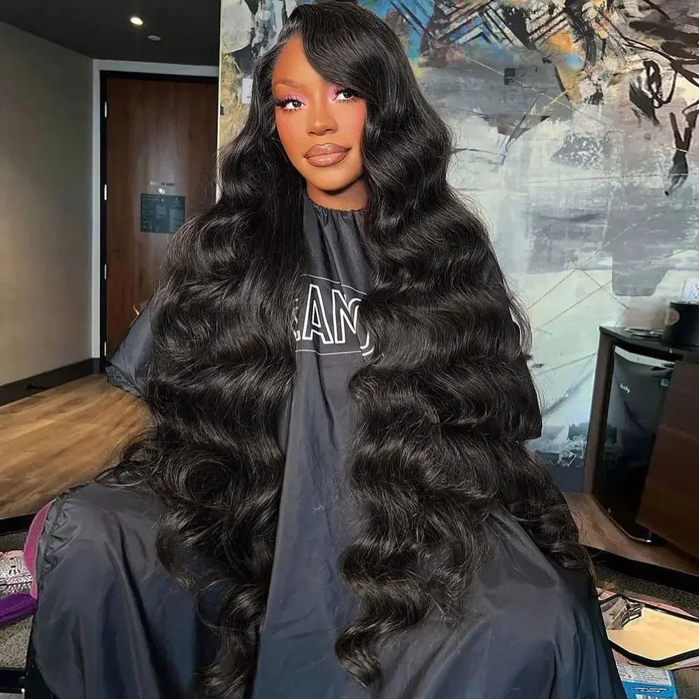 

30 36-дюймовые парики из натуральных волос с HD-кружевной фронтальной частью 13x4 13x6, плотность 180%, волнистые, бразильские, с кружевным фронтальным покрытием 4x4, для женщин