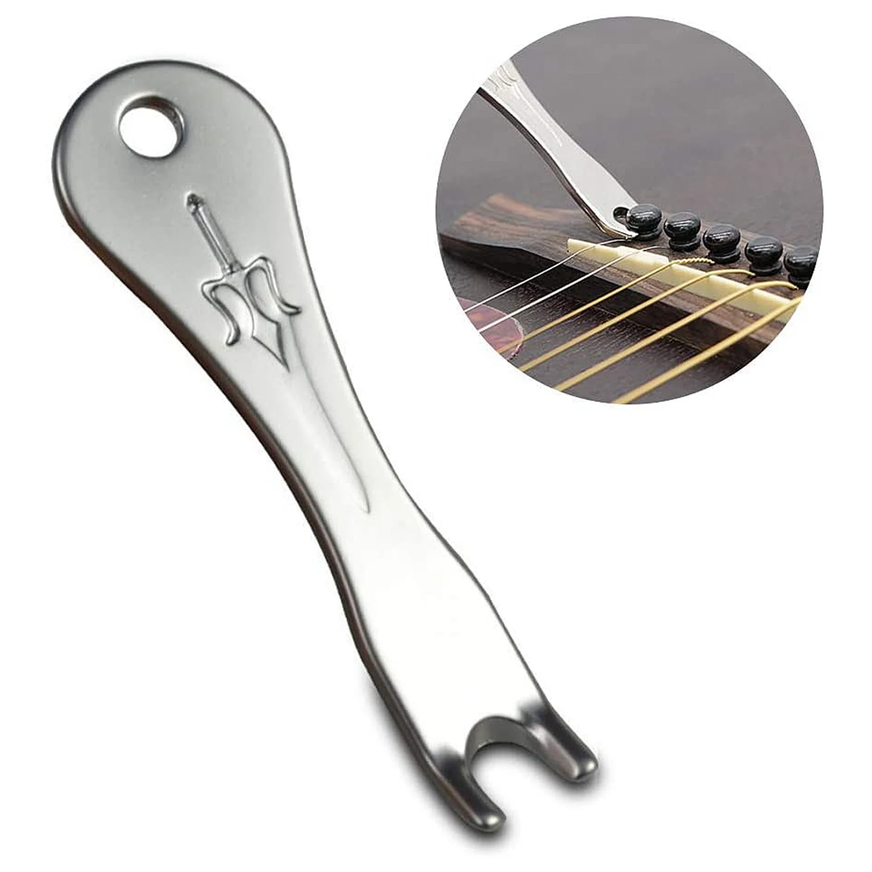 Alat Penarik Pin Jembatan Gitar BARU dengan Set Alat Pengukur untuk Pembuat Gitar