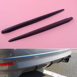 DWCX Protector de parachoques de coche, tiras antiarañazos, pegatina de fibra de carbono, barras de espejo de cuerpo, protección, 2 unidades