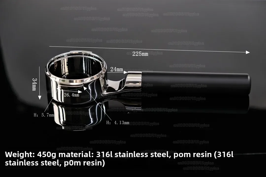 The New Black Coffee Machine Handle Fits E61 Matte Black.