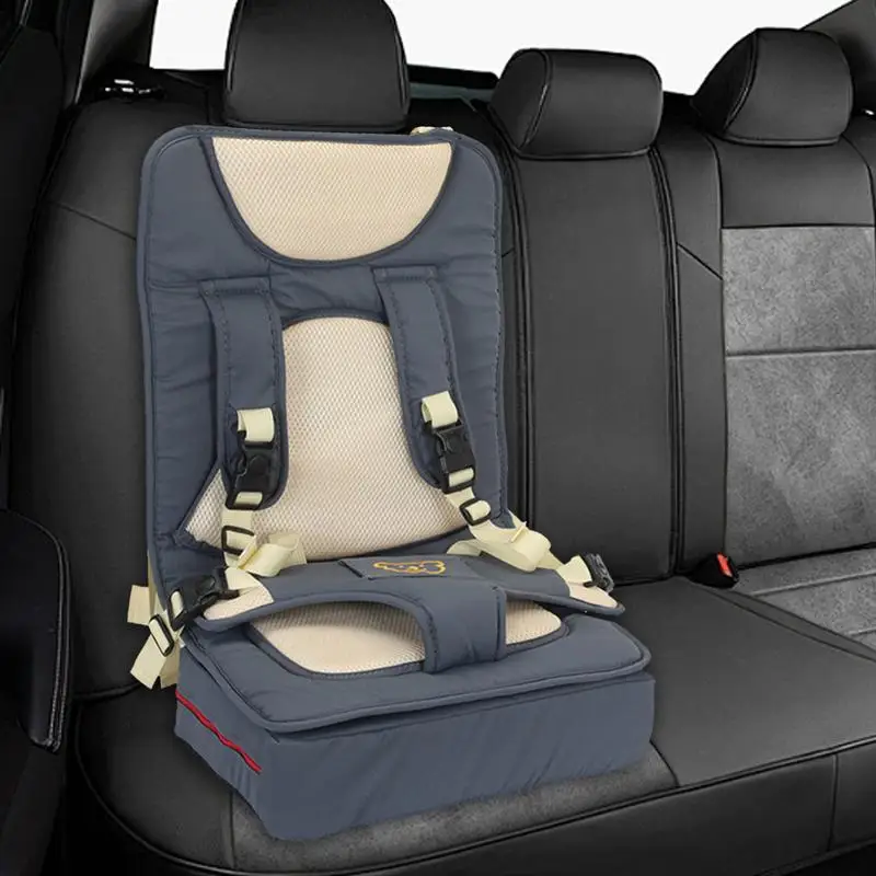 

Kids Car Seat Cushion Seat Belt Cushion Portable Dining Chair Booster Seat Sponge Padded Safety Seat Mat for Kids 2-8 Years