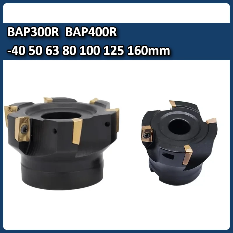 BAP 300R 400R 50mm 63mm 80mm 100mm Face Milling Cutter Head FMB22 FMB27 FMB32 Tool Holder APMT1135 APMT1604 Insert Face End Mill