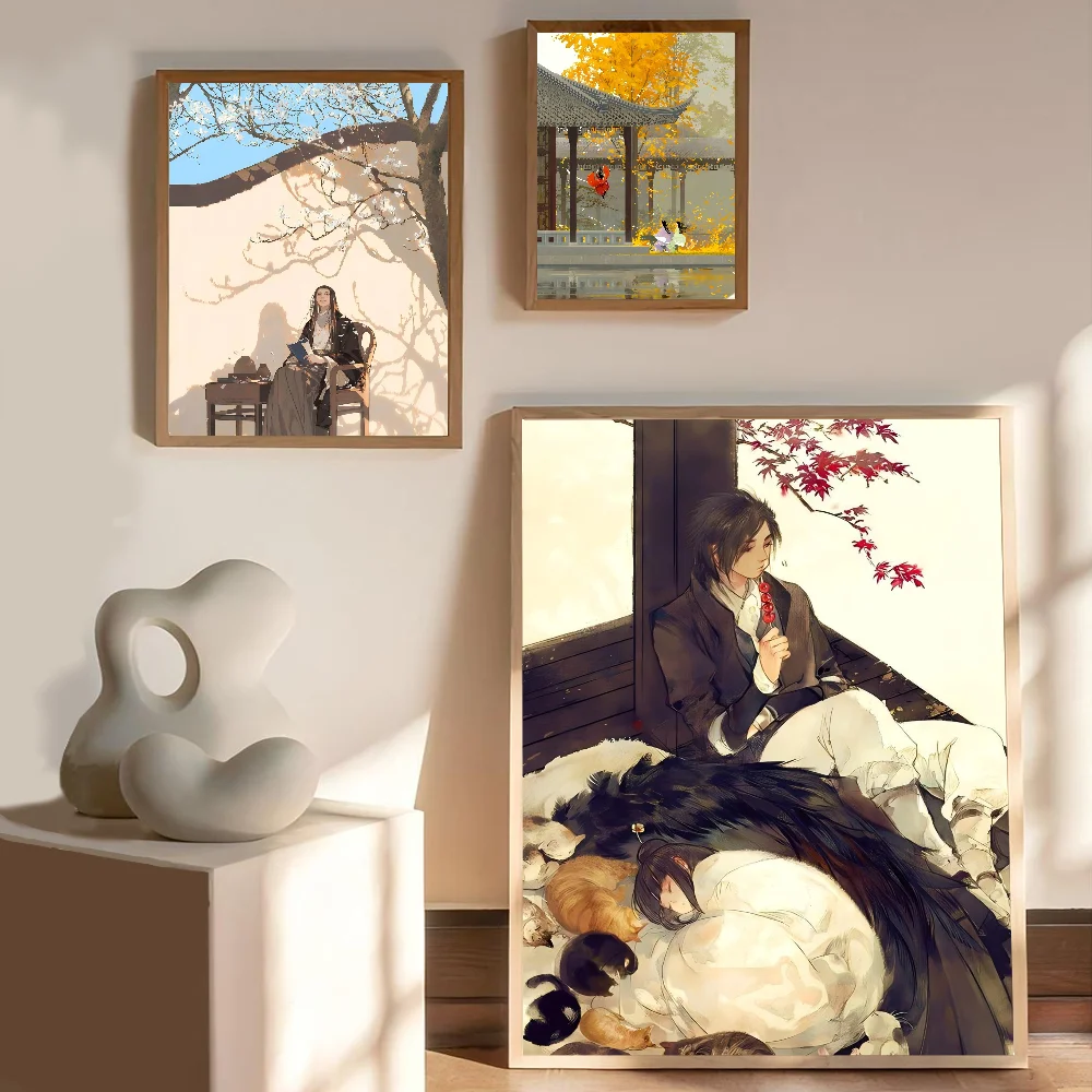 1 قطعة منعش الخريف الطقس المشارك HD الملصقات غرفة المنزل مقهى ديكور الفن طلاء جدران الصورة