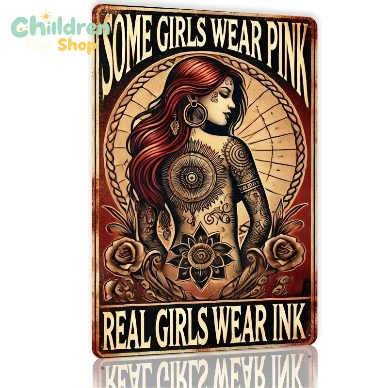 [  Tattoo Wall Art]  Metal Wall Art Sign - 
