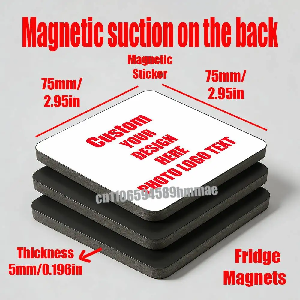 

Customize Custom Tailor Made Picture Image Photo Logo Text Fridge Freezer Refrigerator Magnets Home Magnetic Sticker
