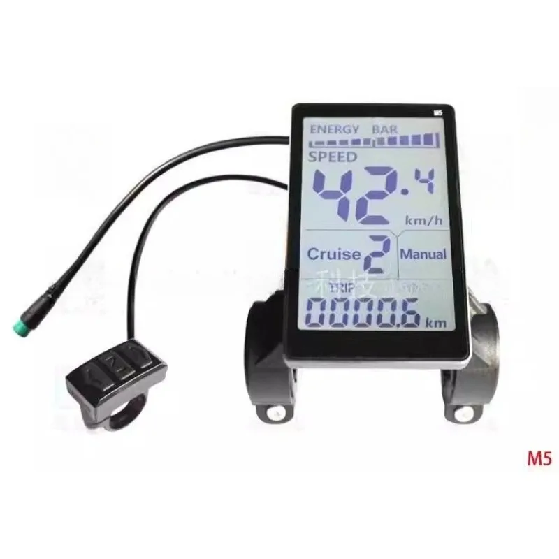 Suitable for LCD Liquid Crystal Meter Electric Scooter Smart Meter M5 Waterproof Line 5 Holes 5 Lines