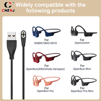 Earphone USB/Type-C Fast Charging Cable For Shokz AS800/S803/S810/ Open Run Bone Conduction Headphone Headset Charger Adapter