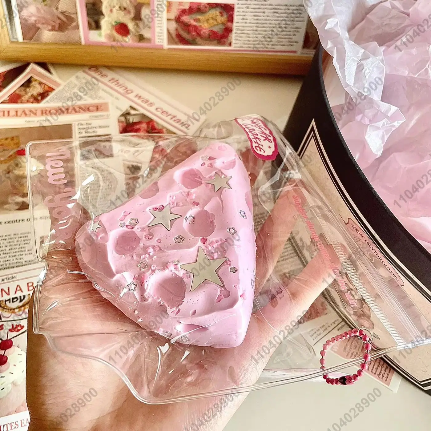 Queso rosa Taba Squishy Chedder de silicona triángulo cubo de queso Squishy Mochi juguete mano relajar juguete para liberar estrés regalo
