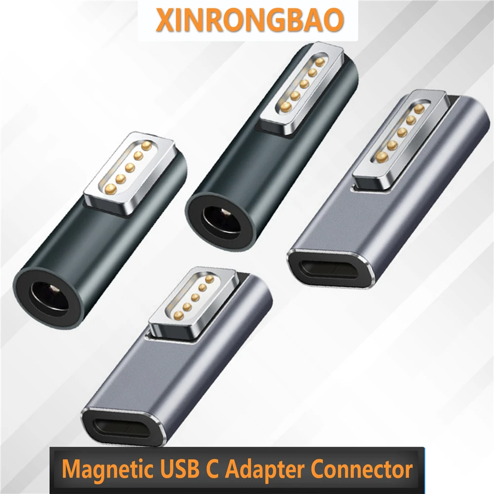 

Магнитный адаптер USB C, разъем PD, адаптер для быстрой зарядки с гнездом типа C, магнитный штекер на Magsafe 2/1 для MacBook Air/Pro 5A20V