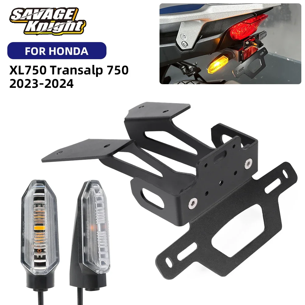 

Tail Tidy Fender Eliminator Kit For Honda XL750 Transalp 750 2023-2024 License Plate Bracket Registration Frame Holder LED Light