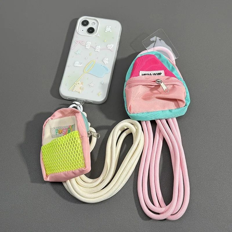 Mobile phone accessories: iPhone, Samsung, Huawei, Google, Xiaomi, universal phone lanyard, portable backpack for girls\' phones