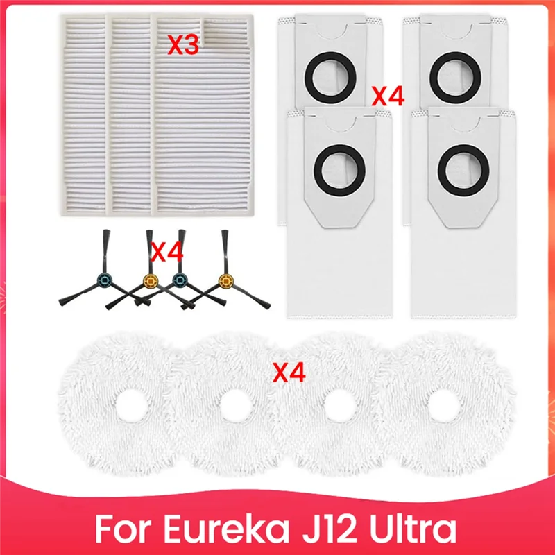 

Комплект аксессуаров для пылесоса A35R Eureka J12 для Ultra с швабрами, мешками для пыли и боковыми щетками для эффективной уборки