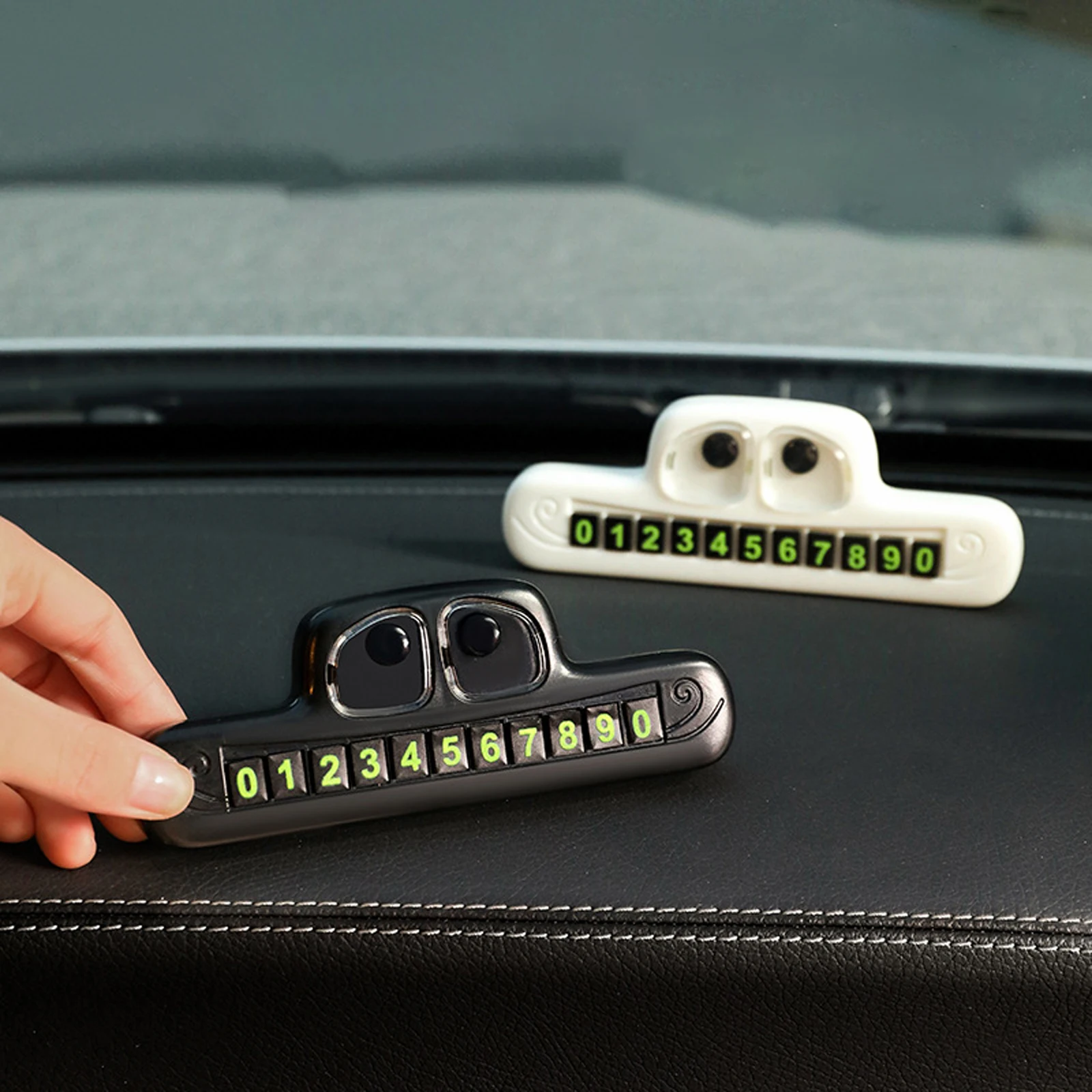 Car Temporary Parking Card Phone Number Car Phone Holder Luminous Telephone Number Plate  Car Park Car-styling Accessories