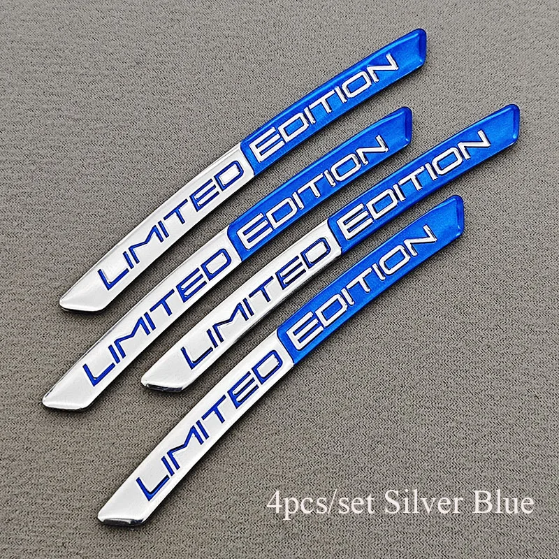 4 stks/set Alumium Auto Wielnaaf Stickers Logo Limited Edition Embleem Auto Decoratieve Decals Motor En Fiets Wielnaaf Badge