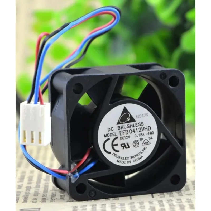 

New Cooler Fan For Delta EFB0412VHD 4020 12V 0.18A Server Inverter Cooling Fan 40*40*20mm