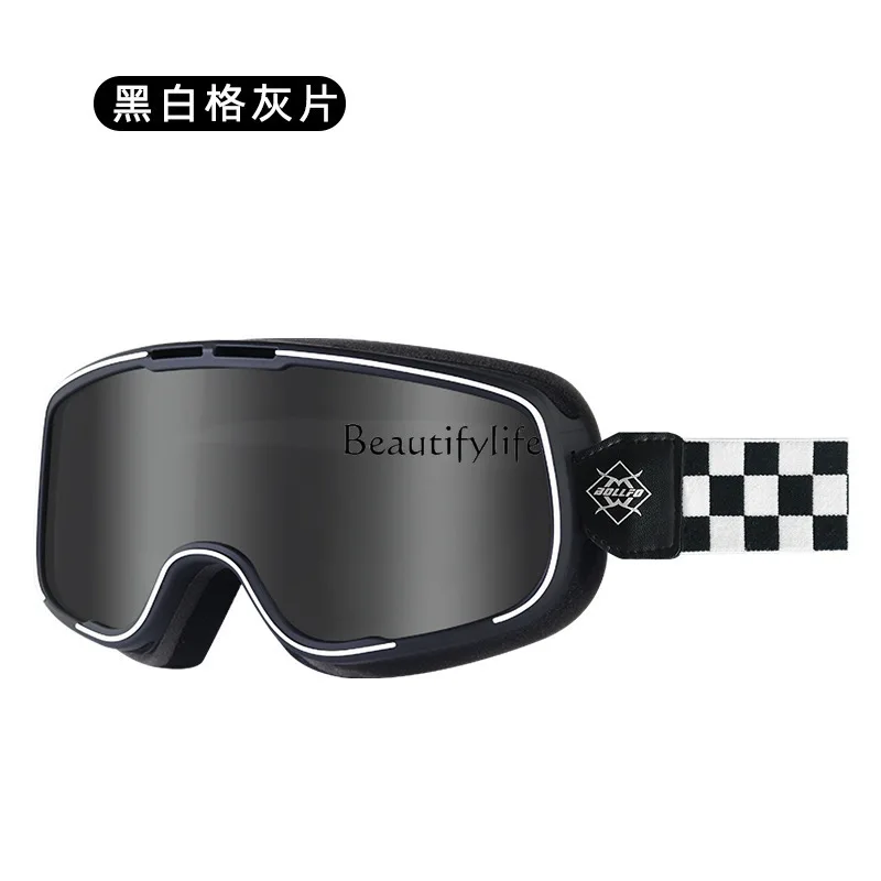 Motorcycle Retro Style Helmet Goggles Full Face Helmet Universal Riding Female Mountain Bike