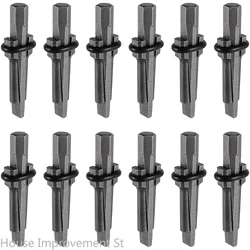 12PCS 5/8 Inch (16mm) Wedge and Feather Shims Stone Splitting Wedges Stone Splitter tools for Concrete Marble Rock Stone Granite