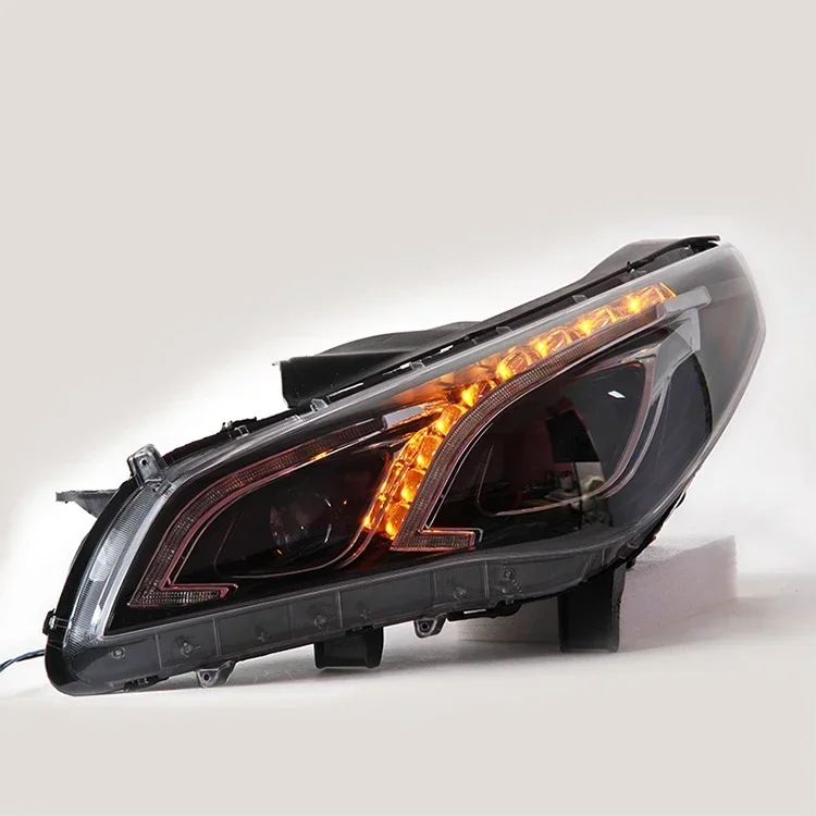 Car Accessories Headlight Assembly Retrofit LED Day Running Lights Turn signal Lens Xenon Headlights for Sonata 9th