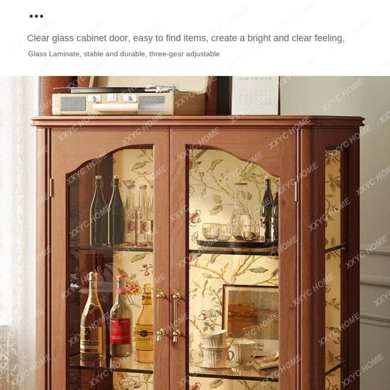 

Ретро-тумба из массива дерева, винный шкаф из массива дерева, простой шкафчик