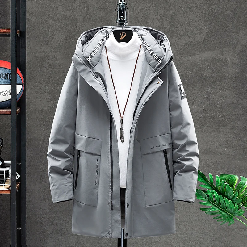 

Winter Trendy Handsome Men's Sports and Leisure Versatile Cold Jacket Couple Outdoor Windproof and Breathable Long Down Jacket
