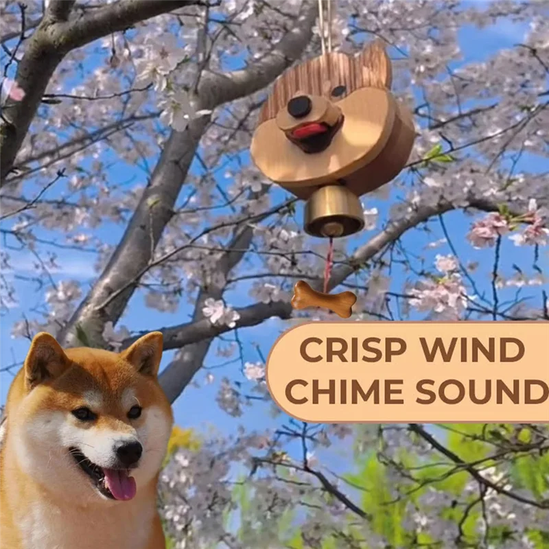 

Деревянный дверной звонок Shiba Inu, подвесное украшение, дверной звонок из деревянных изделий, дверной звонок Shiba Inu-B09B