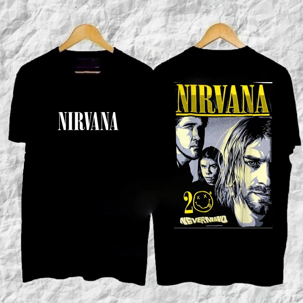 Rock Band Shirt Nirvana Nevermind Thai Kurt Kuben Men Fashion Short Sleeve 100%cotton Shirt Rock Band Tshirt CartoonTops Tees view 6