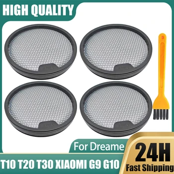 Xiaomi G9 G10 휴대용 진공 청소기 스위퍼 세척 가능 교체 예비 부품 용 Dreame T10 T20 T30 용 프리 필터