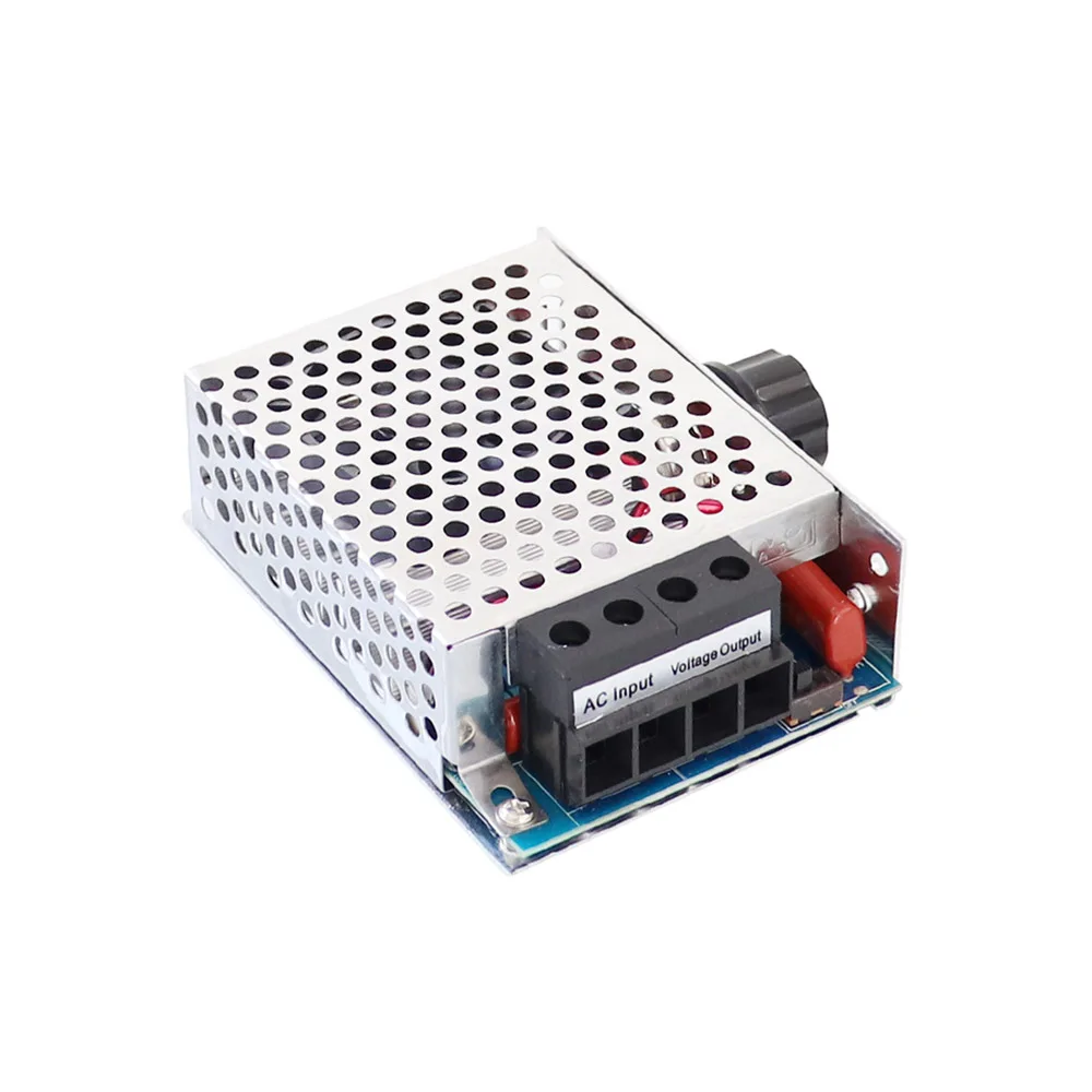 10000W Motor Speed Controller High Power AC 110V-220V SCR Voltage Regulator Speed Controller Dimmer Thermostat with Cooling Fan