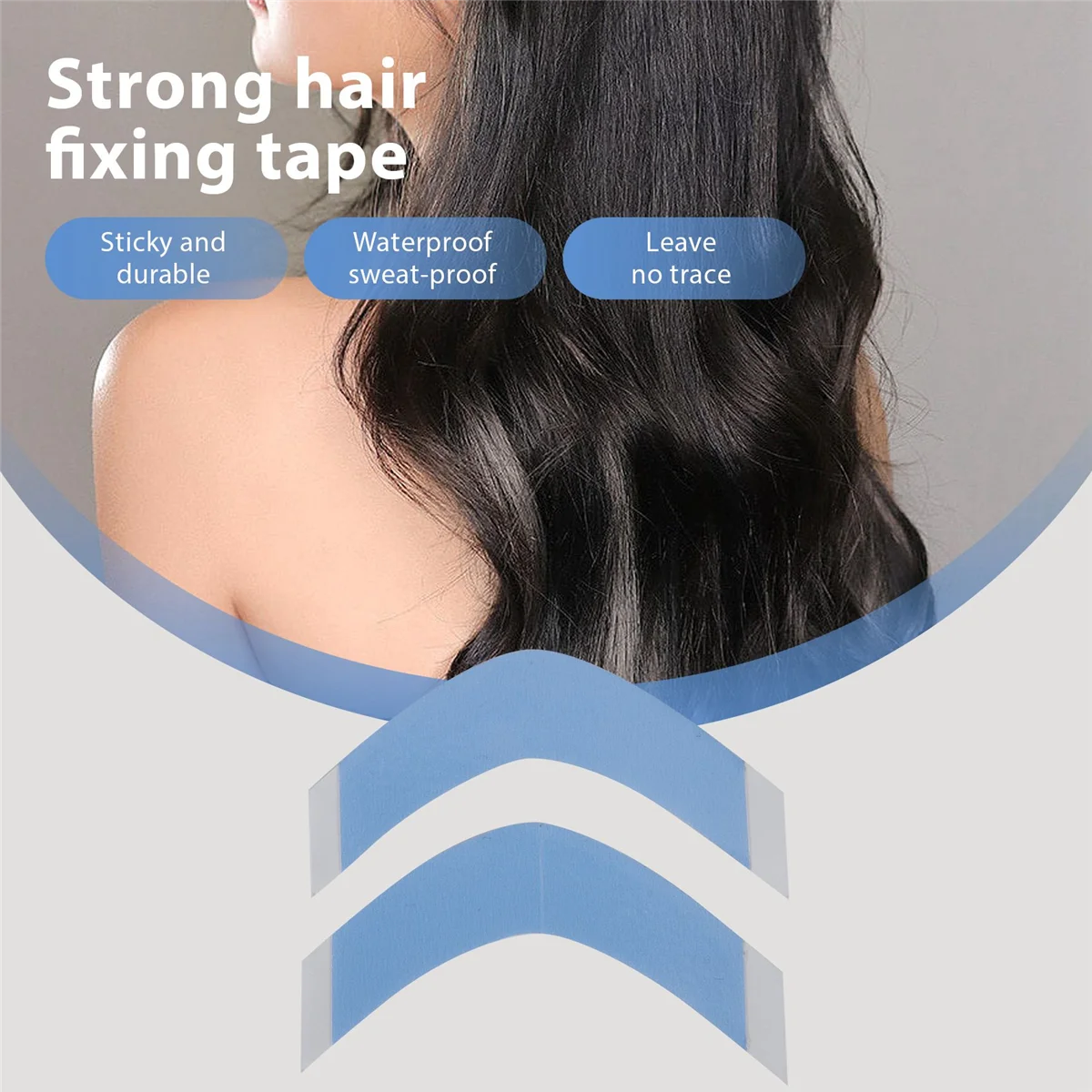 36Pcs/Lot Super Strong Hair Wig Tape Double Adhesive Extension Tape Strips Waterproof for Toupee/Lace Wigs Film CC Shape