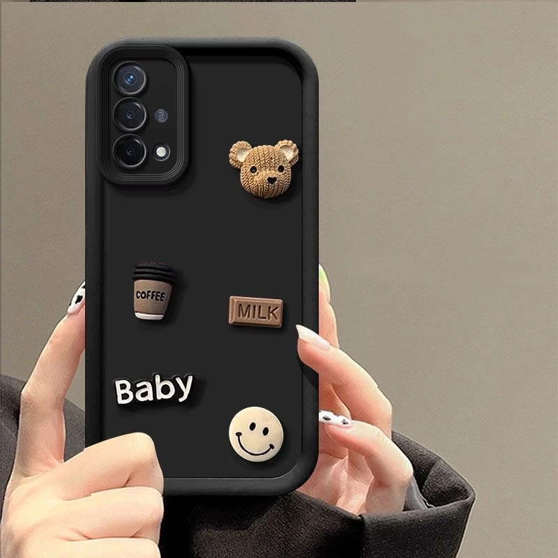 For Motorola Edge 50 Neo Edge 50 Fusion Moto G75 G55 G35 G85 G84 G22 G14 G04 G54 Phone Case Cute 3D Bear Cartoon Back Cover