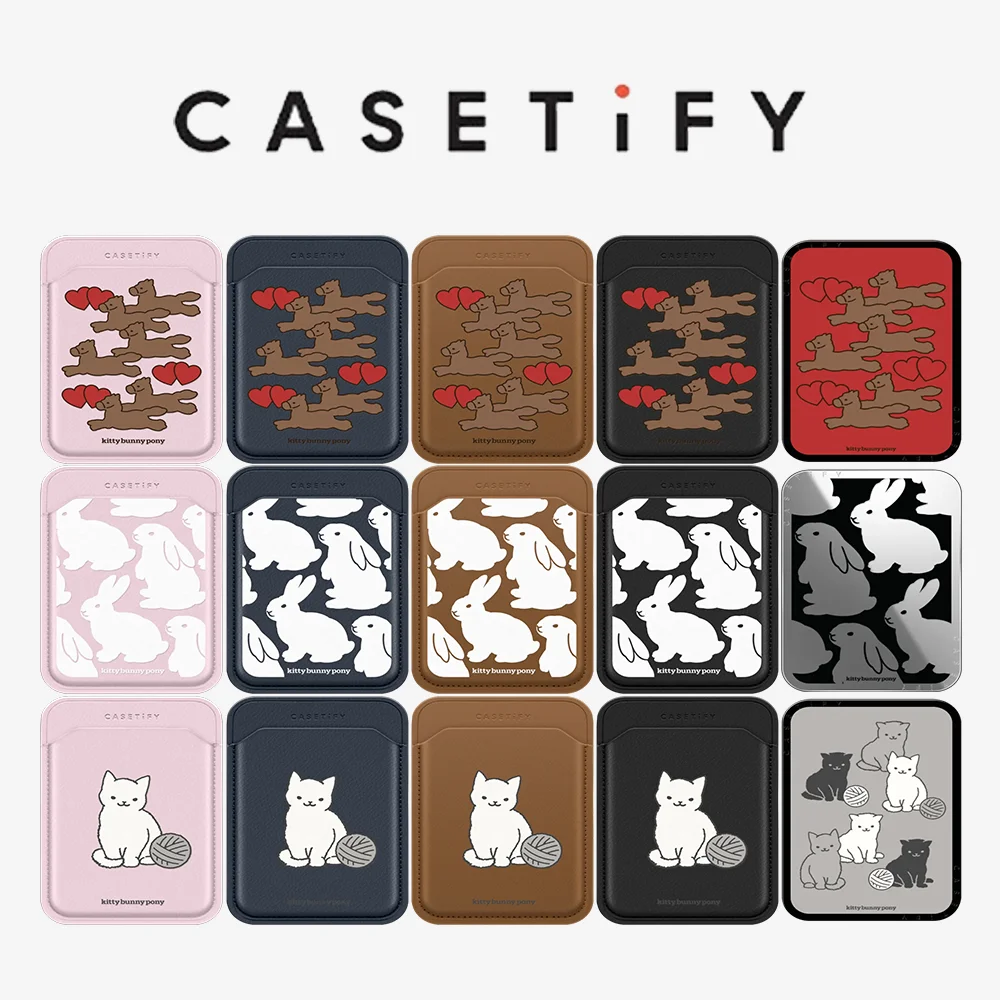 CASETiFY Cartoon Animal Series Magnetic Phone Holder Card Pack for iPhone17 16 15 14 13 12 11 for Samsung S25 S26 A57 A36
