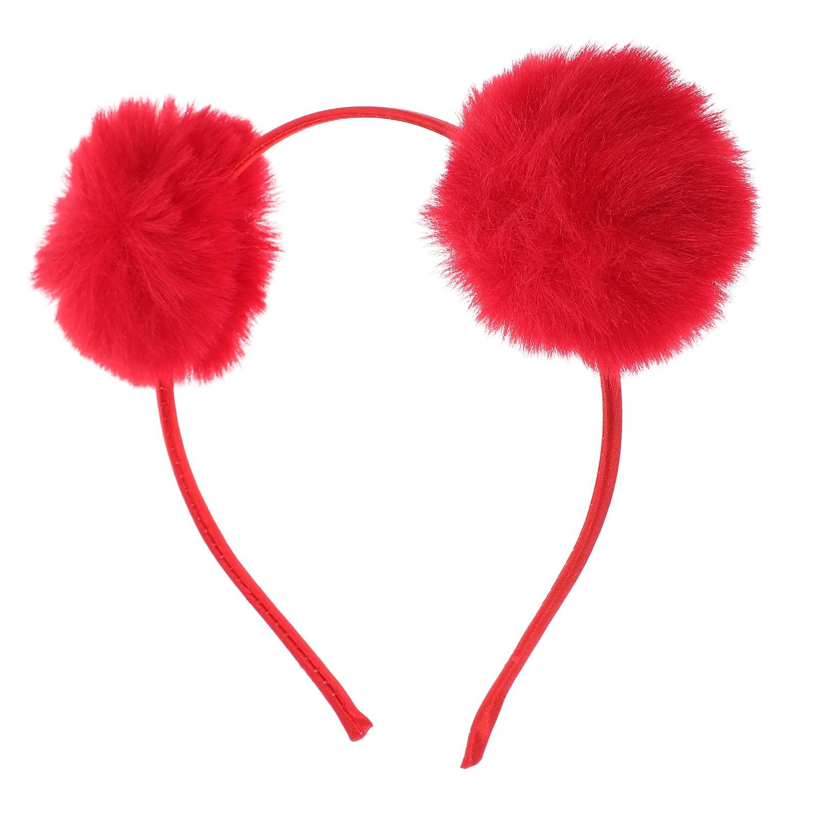 Party Headdress Fur Ball Headband Kids Pom Poms Cosplay Hair Ribbons